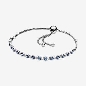 Pandora Blue and Clear Bracelet